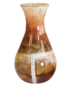 Glass Salmon Table Urn