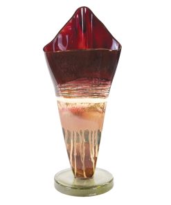 Sugar Plum Triangle Urn with Glass Base