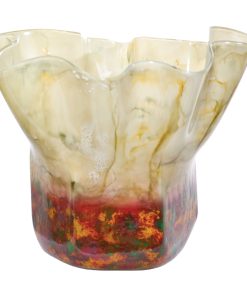 Fiesta Ruffle Glass Vase