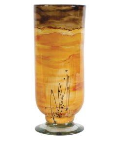 Sunburst Hurricane Glass Vase