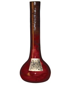 Red Gold Large Glass Vase