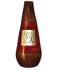 Red Gold Glass Vase