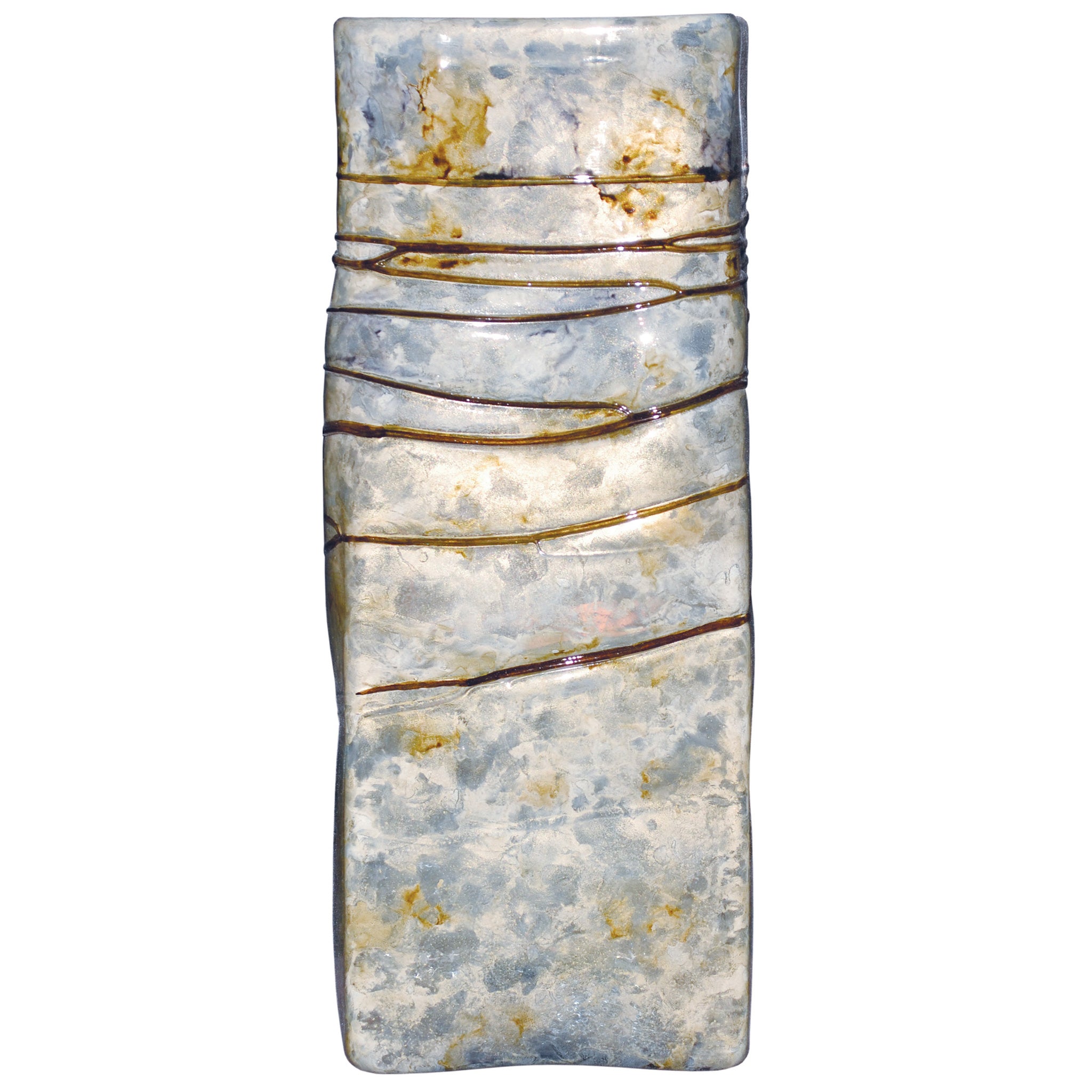 Moon Dance Large Square Glass Vase