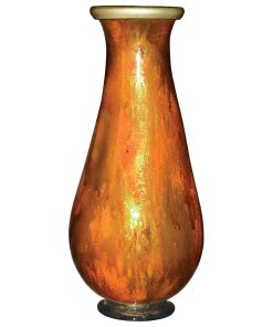 Feather Gold Glass Vase