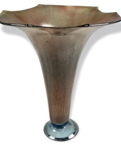 Brown Sugar Cut Glass Vase
