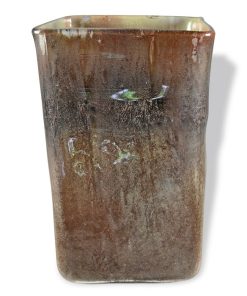Brown Sugar Square Glass Vase