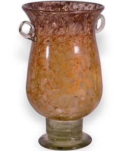 Gold Dust Glass Urn with Handles