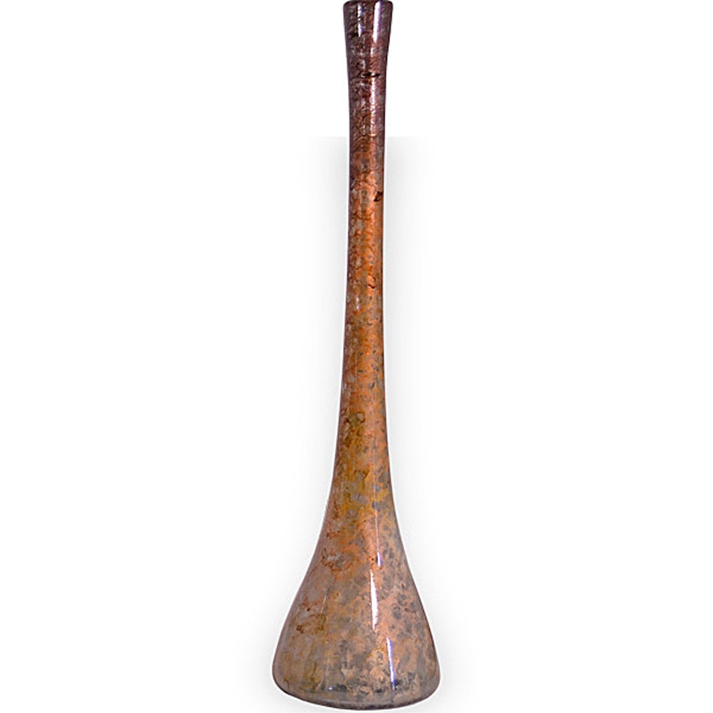Gold Dust Tall Slender Glass Vase