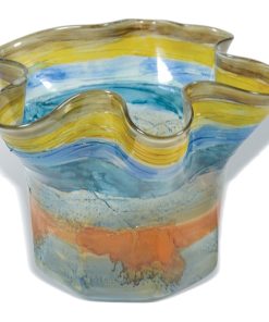 Wild Flower Small Ruffle Glass Vase