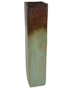 Square Ceramic Floor Vase Large | Eden