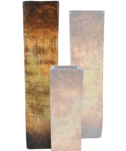 Square Ceramic Floor Vase Large | Grand Canyon