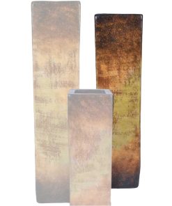 Square Ceramic Floor Vase Medium | Grand Canyon