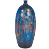 Tuscan Olive Ceramic Urn | Cobalt Blue